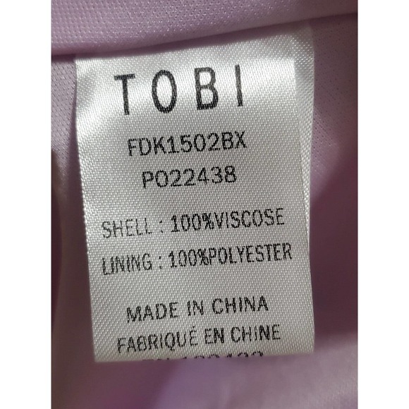 Tobi Women's Pink 100% Viscose Halter Neck Sleeveless Casual Top Blouse Size M - Picture 9 of 12